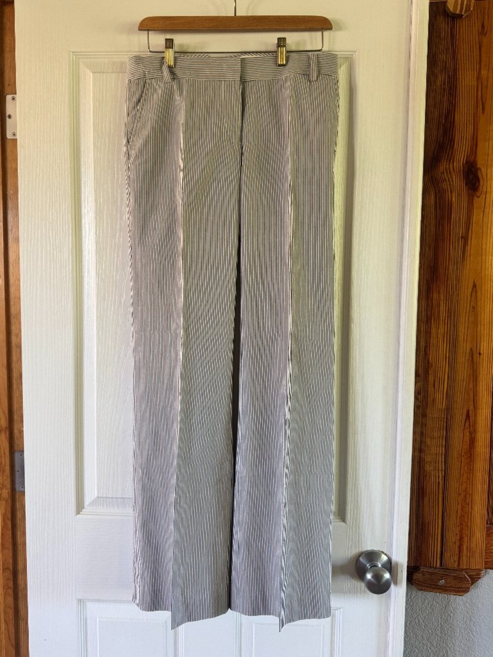 J. Crew Size 4 City Fit Striped Pants - GUC